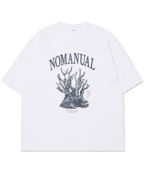 NOMANUAL（NOMANUAL）の「「NOMANUAL /ノーマニュアル」METAL CORAL REEF T-SHIRT（Tシャツ/カットソー・メンズ・ホワイト/ブラック・LARGE）」の3枚目の写真