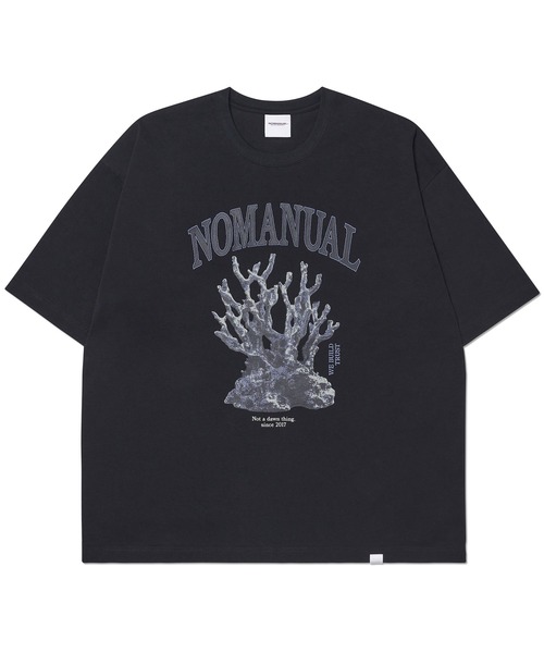 NOMANUAL（NOMANUAL）の「「NOMANUAL /ノーマニュアル」METAL CORAL REEF T-SHIRT（Tシャツ/カットソー・メンズ・ホワイト/ブラック・LARGE）」の6枚目の写真