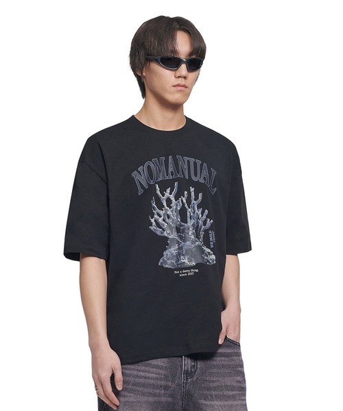 NOMANUAL /ノーマニュアル」METAL CORAL REEF T-SHIRT（Tシャツ