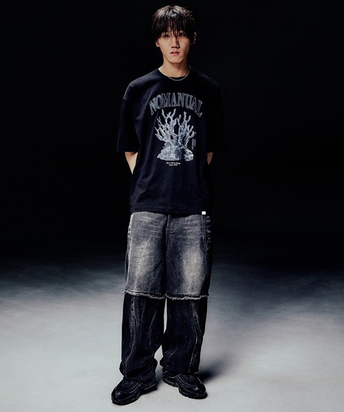 NOMANUAL /ノーマニュアル」METAL CORAL REEF T-SHIRT（Tシャツ