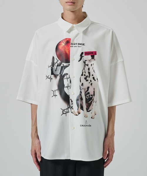 SHAREEF（シャリーフ）の「【SHAREEF】APPLE×DOG SH（シャツ/ブラウス・メンズ・ブラック/ホワイト・1/2）」の20枚目の写真