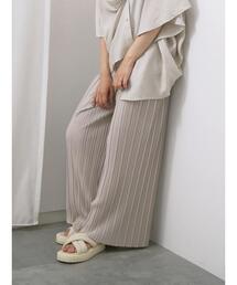 Samansa Mos2 blue | ◎柄アソートプリーツパンツ(その他パンツ)