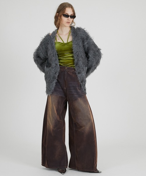 PRANK PROJECT（プランクプロジェクト）の「ベロアカップインキャミ / Velour Cup-in Camisole（キャミソール・レディース・ブラック/グリーン/ピンク・FREE）」の5枚目の写真