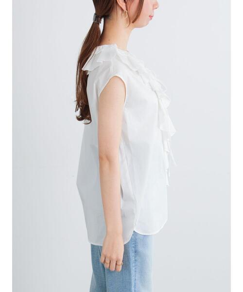 Te chichi（テチチ）の「ラッフルフリルレースブラウス（シャツ/ブラウス・レディース・オレンジ/ブラック/オフホワイト・F）」の14枚目の写真