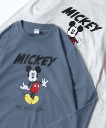 Disney/ディズニー ミッキー ドナルド デイジー グーフィー プルート プリントロンT 長袖 ロングスリーブTシャツ レディース メンズ