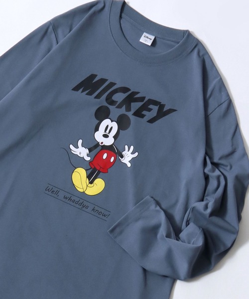 Disney（ディズニー）の「Disney/ディズニー ミッキー ドナルド デイジー グーフィー プルート プリントロンT 長袖 ロングスリーブTシャツ レディース メンズ（Tシャツ/カットソー・レディース・ネイビー/サックスブルー/アッシュグレー/オフホワイト・LL/L/M）」の8枚目の写真