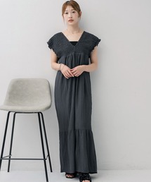 RETRO GIRL | シャーリングサロペット(サロペット/オーバーオール)