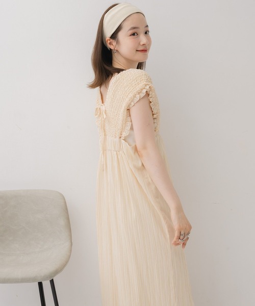 RETRO GIRL（レトロガール）の「シャーリングサロペット（サロペット/オーバーオール・レディース・ブラック/チャコールグレー/ナチュラル・FREE）」の10枚目の写真