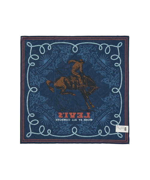 Levi's（リーバイス）の「Levi's/リーバイス ロデオバンダナ（バンダナ/スカーフ・メンズ・ブルー・OS）」の2枚目の写真
