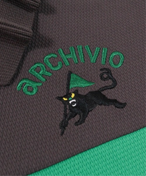 archivio（アルチビオ）の「<LADIES>フリル襟配色UVポロシャツ（ポロシャツ・レディース・ネイビー/ホワイト/ブラウン・L/M/S）」の19枚目の写真