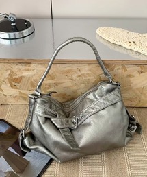 HALEY PESCA | HALEY PESCA/【大容量&2Way】ヴィンテージ ベルトデザインショルダーバッグ(ショルダーバッグ)