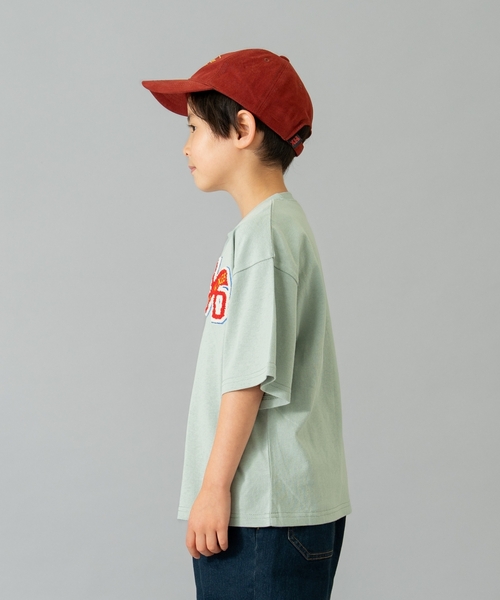 and D. petit main（アンドディープティマイン）の「【綿100%】カレッジワンポイント半袖T（Tシャツ/カットソー・キッズ・ライトピンク/トップグレー/ネイビー/ホワイト/ライトグリーン・90cm/110cm/100cm/130cm/140cm/120cm/150cm）」の9枚目の写真