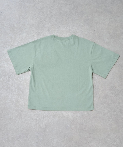 and D. petit main（アンドディープティマイン）の「【綿100%】カレッジワンポイント半袖T（Tシャツ/カットソー・キッズ・ライトピンク/トップグレー/ネイビー/ホワイト/ライトグリーン・90cm/110cm/100cm/130cm/140cm/120cm/150cm）」の13枚目の写真