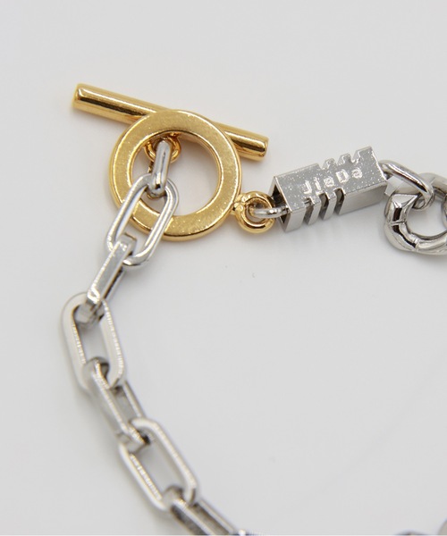 Jieda（ジエダ）の「SWITCHING BRACELET-A（ブレスレット・メンズ・シルバー/シルバー×ゴールド・ONESIZE）」の7枚目の写真