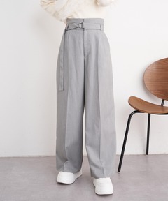 腰周りゆったり/日本製/洗える　2WAYストレッチカーブパンツ 腰周りゆったり/日本製/洗える】2WAYストレッチカーブパンツ