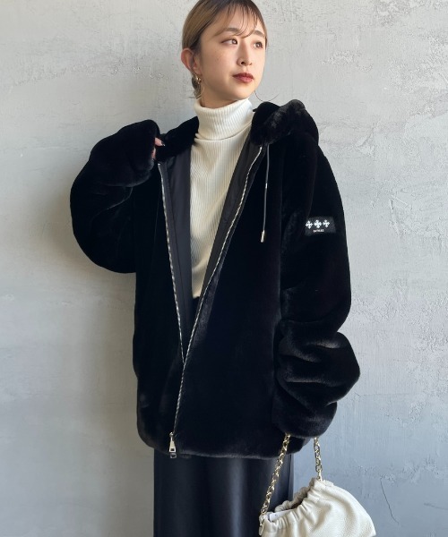 TATRAS/タトラス] BOMOS フーデッドファーブルゾン（ブルゾン