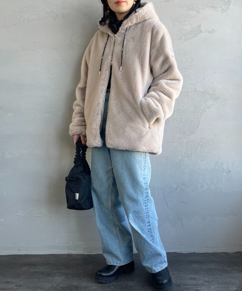 TATRAS/タトラス] BOMOS フーデッドファーブルゾン（ブルゾン