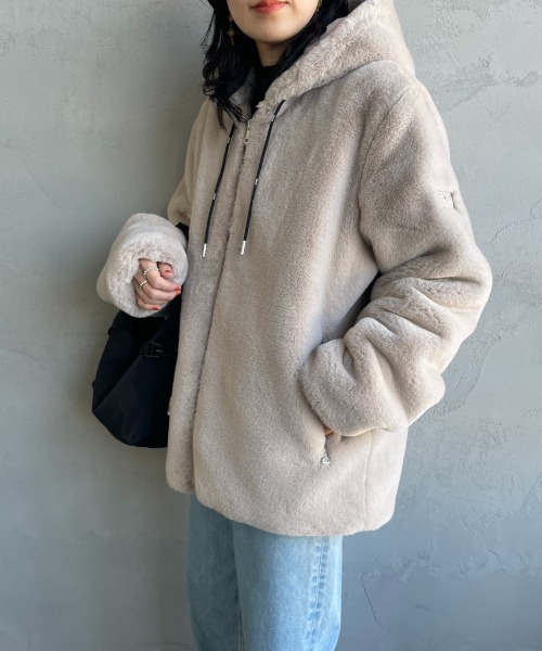 TATRAS/タトラス] BOMOS フーデッドファーブルゾン（ブルゾン