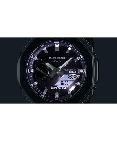 G-SHOCK(ジーショック)の「メタルベゼル / スマートフォンリンク&タフソーラー / GBM-2100A-4BJF(アナログ腕時計・メンズ・バーガンディー・FREE)」の4枚目の写真