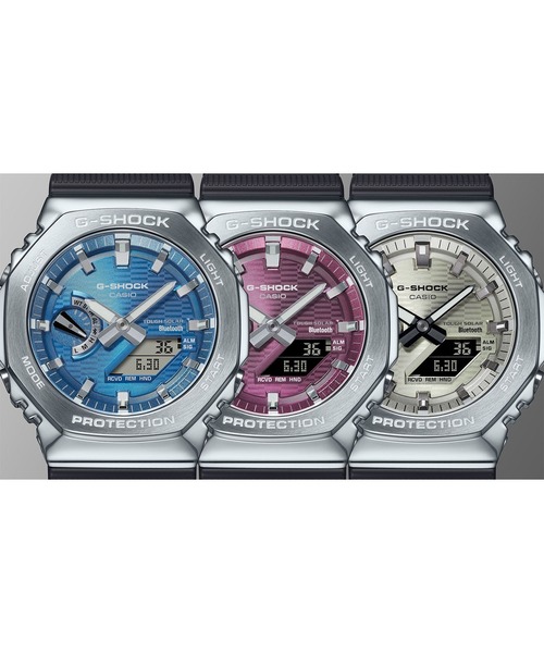 G-SHOCK(ジーショック)の「メタルベゼル / スマートフォンリンク&タフソーラー / GBM-2100A-4BJF(アナログ腕時計・メンズ・バーガンディー・FREE)」の7枚目の写真
