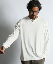 The DUFFER of ST.GEORGE | OPTIMA COOL HENLEY NECK L/S TEE：オプティマクール ヘンリーネック ロンTEE(Tシャツ/カットソー)