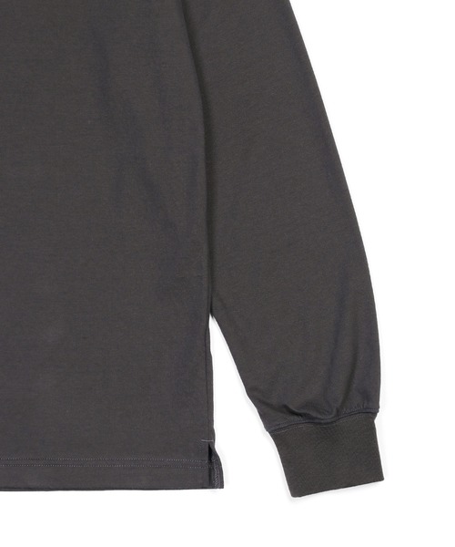The DUFFER of ST.GEORGE（ザダファーオブセントジョージ）の「OPTIMA COOL HENLEY NECK L/S TEE：オプティマクール ヘンリーネック ロンTEE（Tシャツ/カットソー・メンズ・チャコールグレー/ブラック/ホワイト・X-LARGE/LARGE/MEDIUM/SMALL）」の17枚目の写真