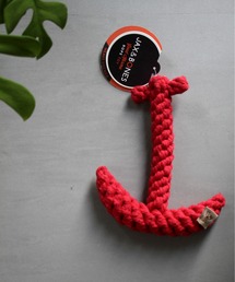 TOOLS FOR THE DOG(c[YtH[UhbO)JAX&BONES GOOD KARMA ROPE TOYSmAnchor Rope Toy Redn(ybgp)