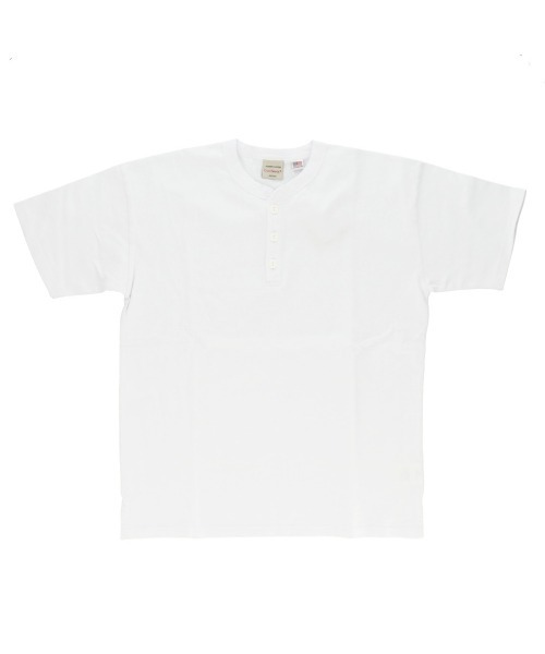 BACKYARD FAMILY(バックヤードファミリー)の「Goodwear USAコットンヘンリーネックT(Tシャツ/カットソー・メンズ・杢グレー/ブラック/グレー系その他/ネイビー/ホワイト・XL/M/L/S)」の2枚目の写真