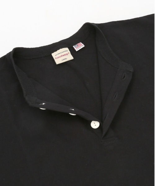 BACKYARD FAMILY(バックヤードファミリー)の「Goodwear USAコットンヘンリーネックT(Tシャツ/カットソー・メンズ・杢グレー/ブラック/グレー系その他/ネイビー/ホワイト・XL/M/L/S)」の8枚目の写真