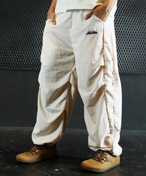 セール】ナイロンドローコードトラックパンツ シャカシャカジョガー