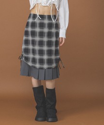 3.3 Field Trip／レイヤードプリーツミディスカート