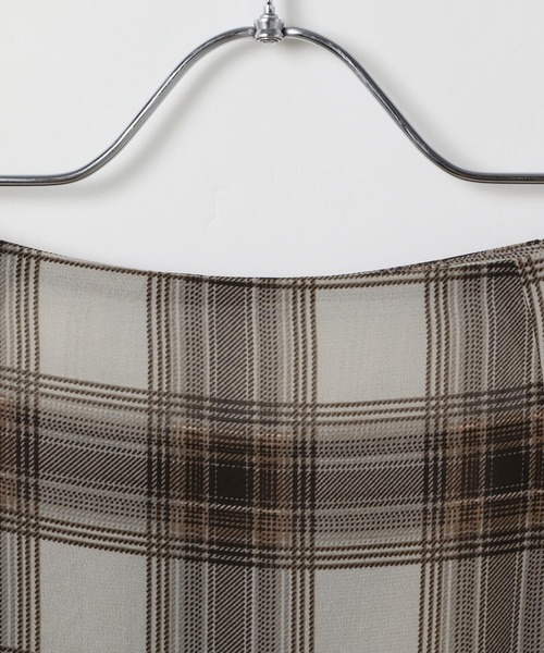 3.3 Field Trip (3.3フィールドトリップ)の「3.3 Field Trip/レイヤードプリーツミディスカート(スカート・レディース・グレー/ブラウン・SMALL/MEDIUM)」の13枚目の写真