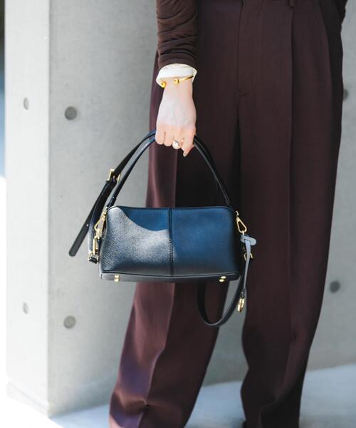 RODE SKO(ロデスコ)の「センターステッチショルダーバッグ(ショルダーバッグ・レディース・ブラック/オレンジ/ホワイト系その他/ミント・ONE)」の5枚目の写真