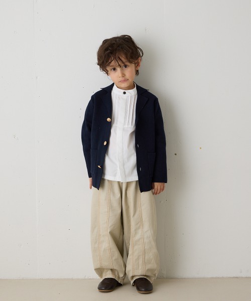 riziere(リジェール)の「ミラノリブニットブレザー(スーツジャケット・キッズ・ネイビー・160/150/140/130/120/110/100/90)」の16枚目の写真