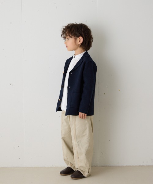 riziere(リジェール)の「ミラノリブニットブレザー(スーツジャケット・キッズ・ネイビー・160/150/140/130/120/110/100/90)」の17枚目の写真