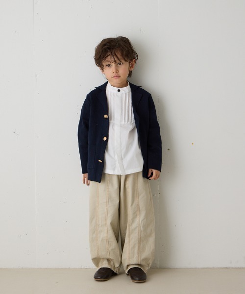 riziere(リジェール)の「ミラノリブニットブレザー(スーツジャケット・キッズ・ネイビー・160/150/140/130/120/110/100/90)」の18枚目の写真