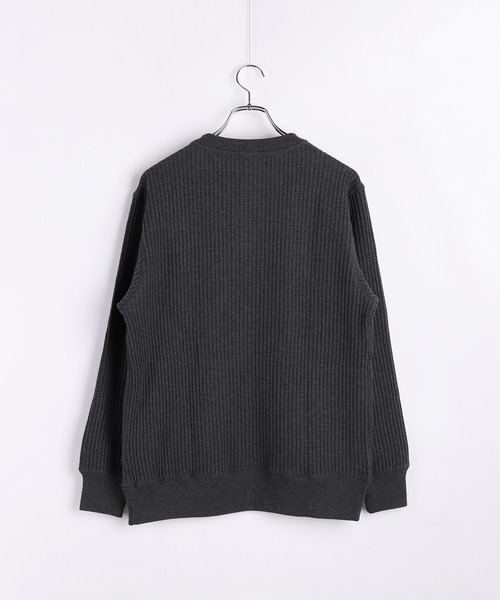 JEMORGAN(ジェーイーモーガン)の「JEMORGAN / ジェーイーモーガン ビッグワッフル ヘンリー ロンT(Tシャツ/カットソー・メンズ・チャコール/ネイビー/ブラウン/ブラック/オフホワイト/杢グレー・M/L/XL)」の17枚目の写真