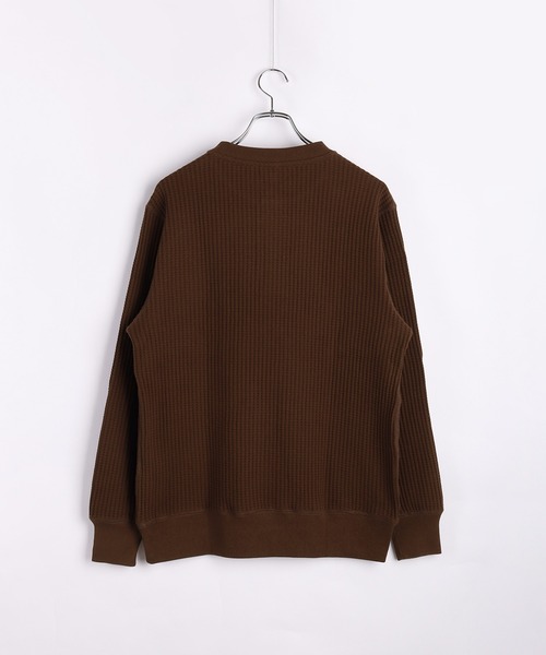 JEMORGAN(ジェーイーモーガン)の「JEMORGAN / ジェーイーモーガン ビッグワッフル ヘンリー ロンT(Tシャツ/カットソー・メンズ・チャコール/ネイビー/ブラウン/ブラック/オフホワイト/杢グレー・M/L/XL)」の20枚目の写真