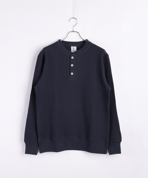 JEMORGAN(ジェーイーモーガン)の「JEMORGAN / ジェーイーモーガン ビッグワッフル ヘンリー ロンT(Tシャツ/カットソー・メンズ・チャコール/ネイビー/ブラウン/ブラック/オフホワイト/杢グレー・M/L/XL)」の22枚目の写真