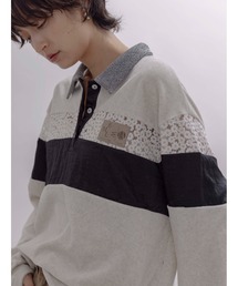 FR2GOLF ラガーシャツ　⭐︎値下げ⭐︎長袖シャツ　サイズL 大きいサイズ 切替長袖ラガーシャツ | H by FIGER (エイチバイ