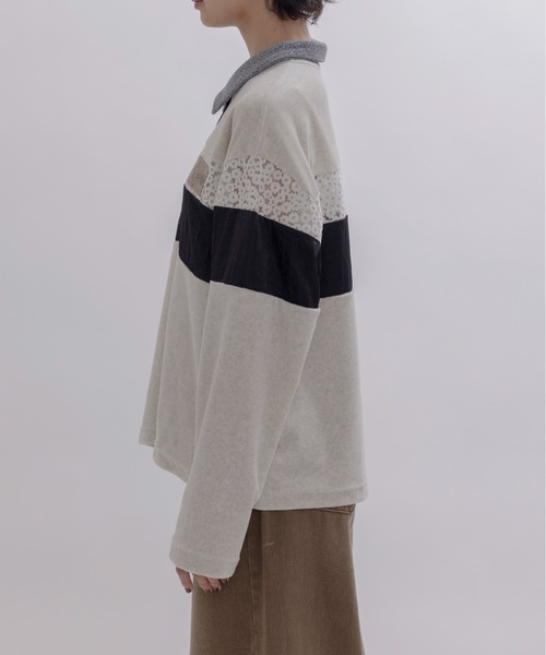 コットンベロアポロラガートップス コットンベロアポロラガートップス Eimee Law│Eimee Law