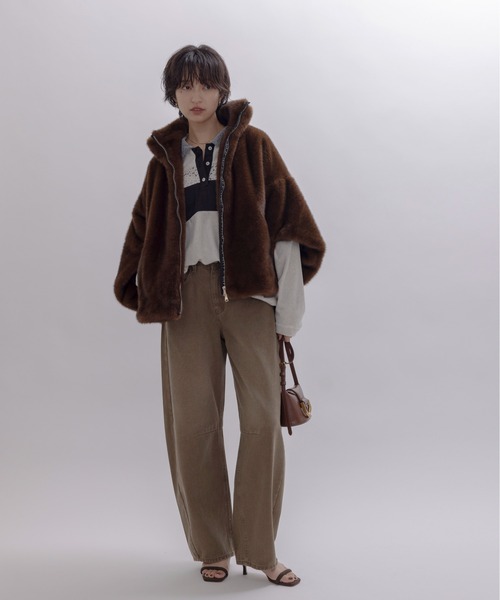 Eimee Law コットンベロアポロラガートップス コットンベロアポロラガートップス（ポロシャツ）｜Eimee Law