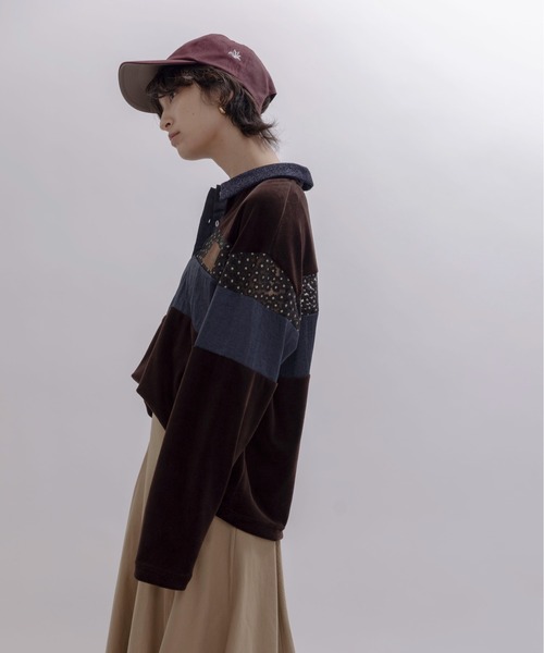 Eimee Law コットンベロアポロラガートップス コットンベロアポロラガートップス Eimee Law│Eimee Law