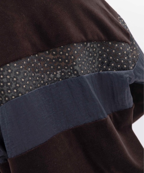 コットンベロアポロラガートップス（ポロシャツ）｜Eimee Law