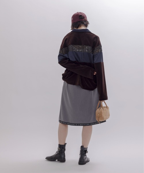 コットンベロアポロラガートップス コットンベロアポロラガートップス（ポロシャツ）｜Eimee Law