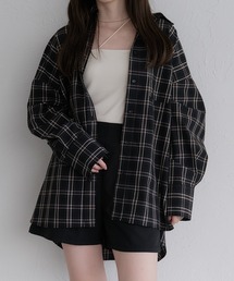 オーバーサイズチェックシャツ