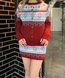 MORE self LOVE（モアセルフラブ）の「ガーリーノルディックニットSETUP（セットアップ）」