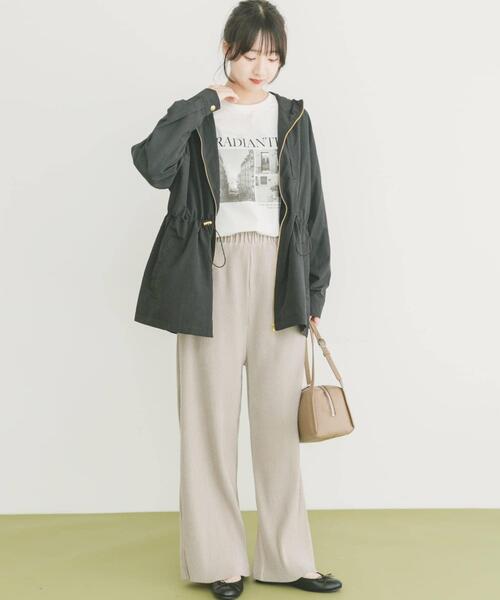 ITEMS URBANRESEARCH（アイテムズ アーバンリサーチ）の「ナイロンマウンテンパーカー（マウンテンパーカー・レディース・ブラック/キャメル・FREE）」の15枚目の写真