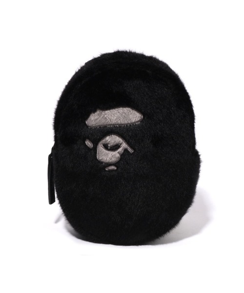 A BATHING APE（アベイシングエイプ）の「APE HEAD FAUX FUR MINI SHOULDER BAG（ハンドバッグ・メンズ・ブラック・FREE）」の2枚目の写真