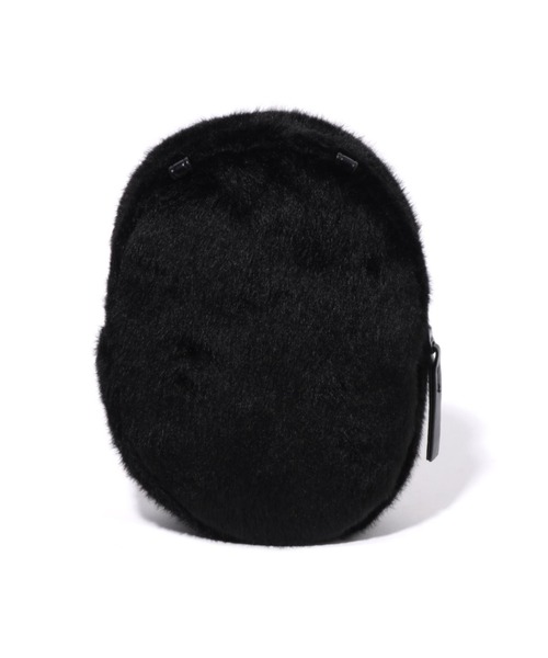 A BATHING APE（アベイシングエイプ）の「APE HEAD FAUX FUR MINI SHOULDER BAG（ハンドバッグ・メンズ・ブラック・FREE）」の4枚目の写真
